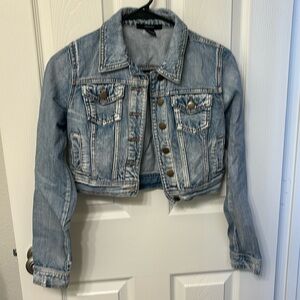 Forever 21 crop jean jacket